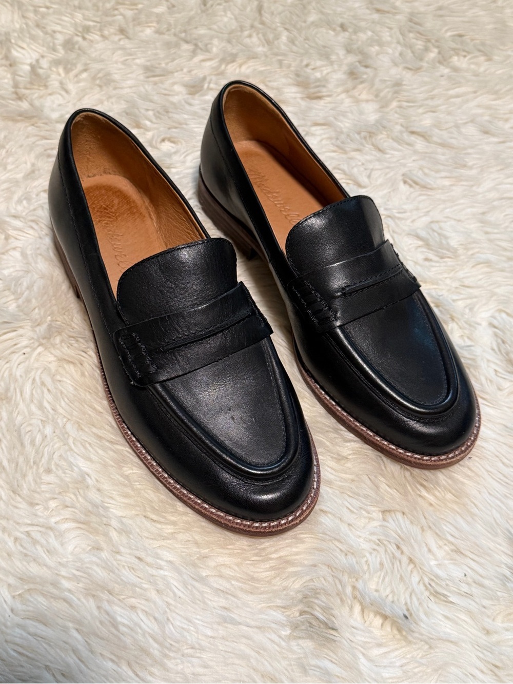 Madewell Elinor Loafers in Black - Size 6